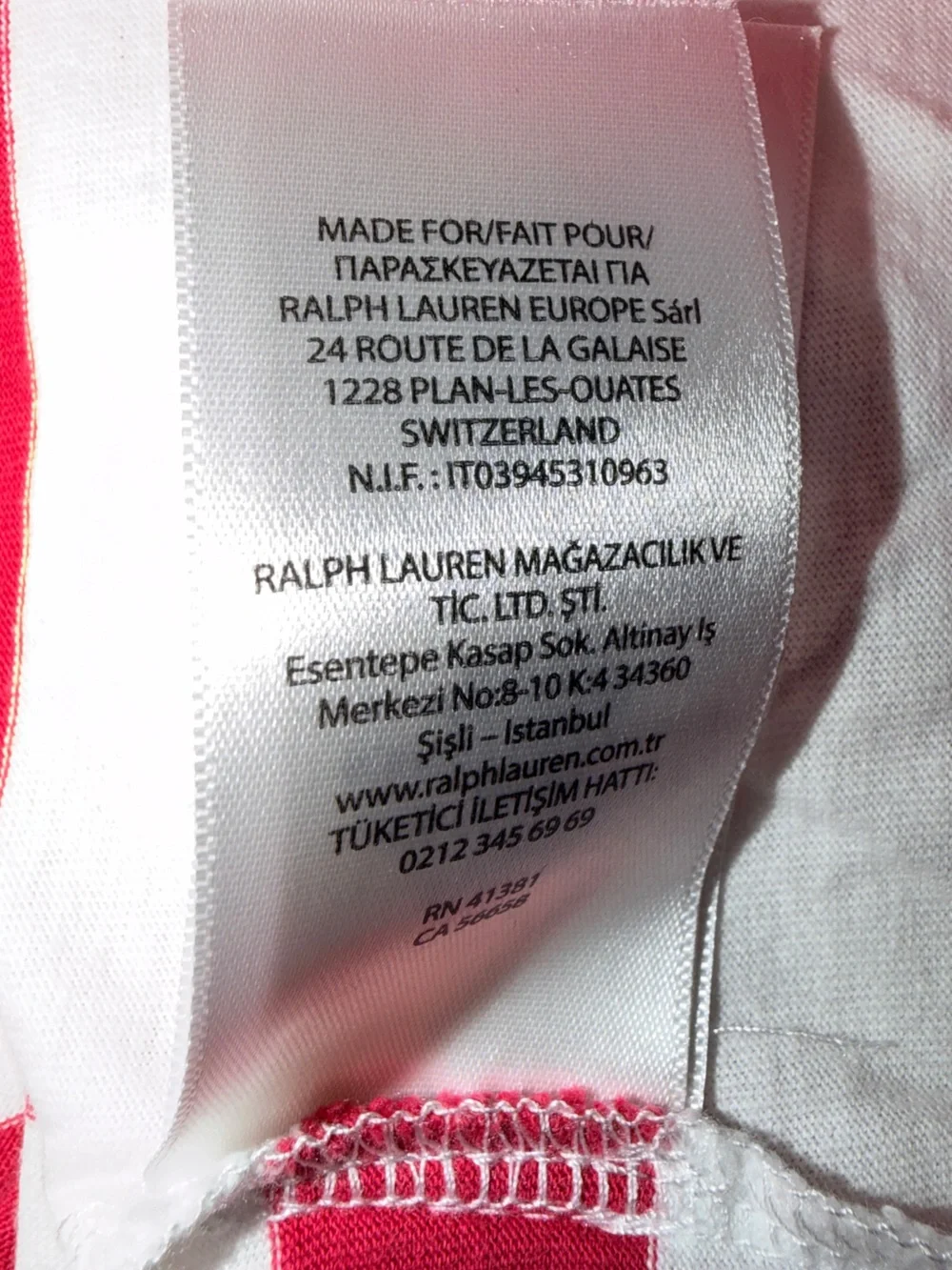Polo Ralph Lauren Classic Fit Striped Polo Shirt XXL Red White Blue Cotton
